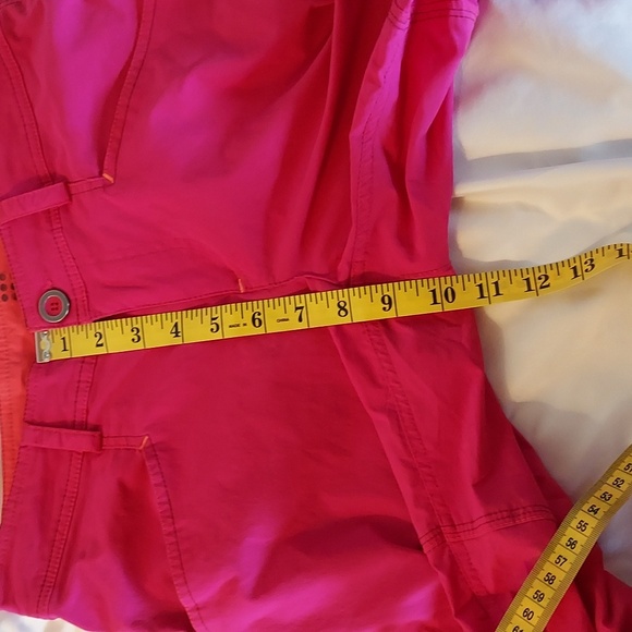 Title Nine Women's Pants Trail Mix Hot Pink Nylon Hiking Outdoor Capris 2 - Picture 7 of 12